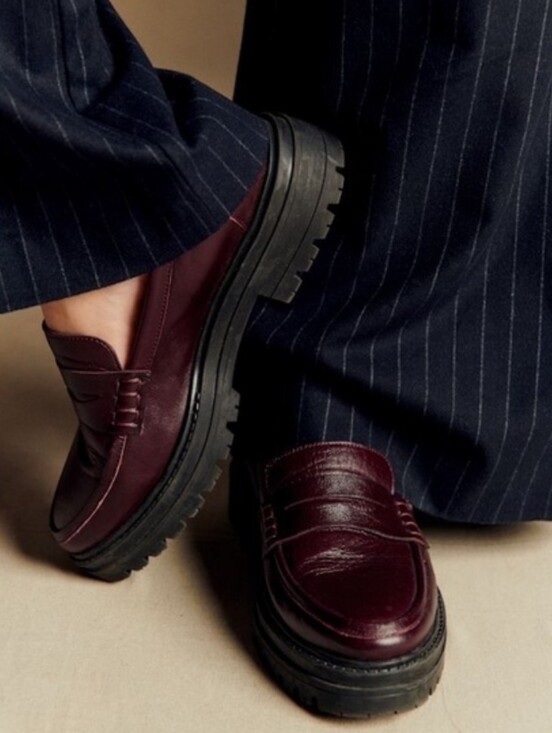 Sezane Shoes - Sezane Albane Loafers  Glossy Burgundy size 42/ US 11